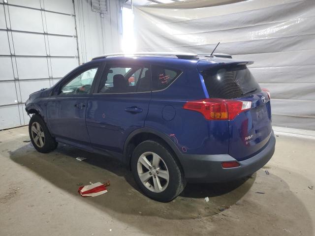 2T3RFREVXEW162834 - 2014 TOYOTA RAV4 XLE BLUE photo 2