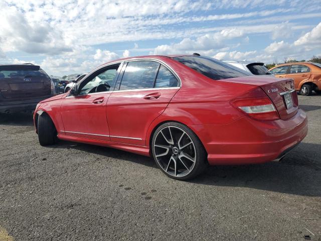 WDDGF81X99F213603 - 2009 MERCEDES-BENZ C 300 4MATIC RED photo 2