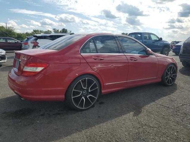 WDDGF81X99F213603 - 2009 MERCEDES-BENZ C 300 4MATIC RED photo 3