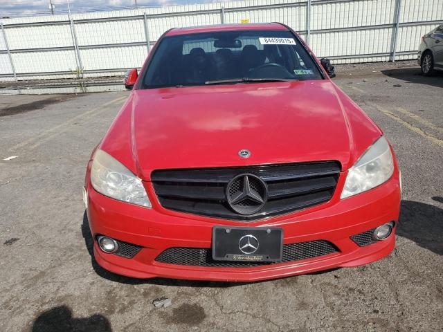 WDDGF81X99F213603 - 2009 MERCEDES-BENZ C 300 4MATIC RED photo 5