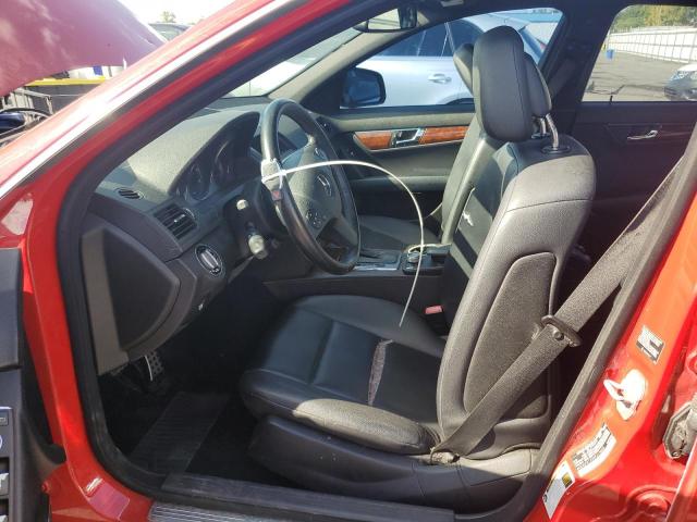 WDDGF81X99F213603 - 2009 MERCEDES-BENZ C 300 4MATIC RED photo 7