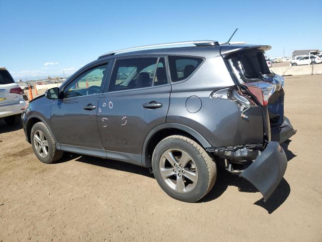JTMRFREV3FD128619 - 2015 TOYOTA RAV4 XLE GRAY photo 2