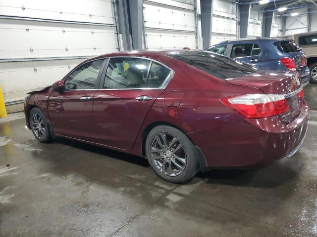 1HGCR2F80DA238010 - 2013 HONDA ACCORD EXL BURGUNDY photo 2