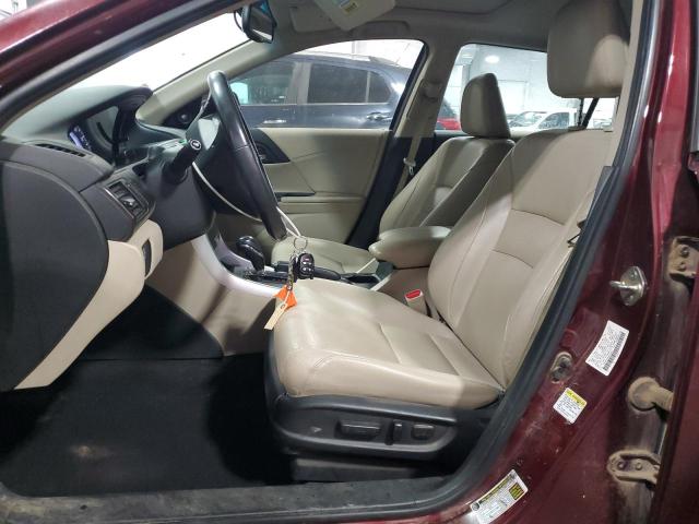 1HGCR2F80DA238010 - 2013 HONDA ACCORD EXL BURGUNDY photo 7