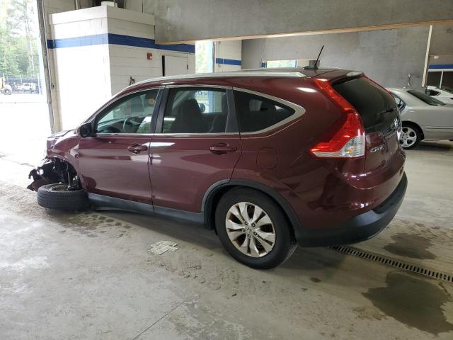 5J6RM4H78EL109245 - 2014 HONDA CR-V EXL BURGUNDY photo 2