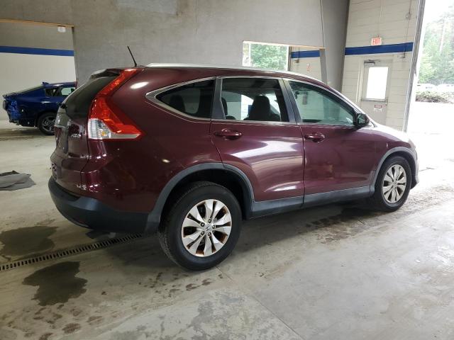5J6RM4H78EL109245 - 2014 HONDA CR-V EXL BURGUNDY photo 3