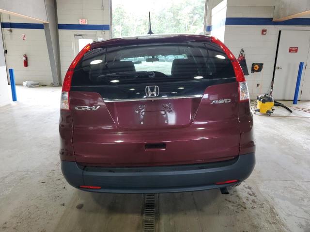 5J6RM4H78EL109245 - 2014 HONDA CR-V EXL BURGUNDY photo 6