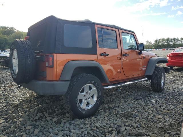 1J4BA3H1XAL175516 - 2010 JEEP WRANGLER UNLIMITED SPORT Қызғылт сары фото 3