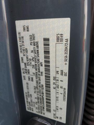 1FMCU0GN9PUB11230 - 2023 FORD ESCAPE ACTIVE ნაცრისფერი ფოტო 12