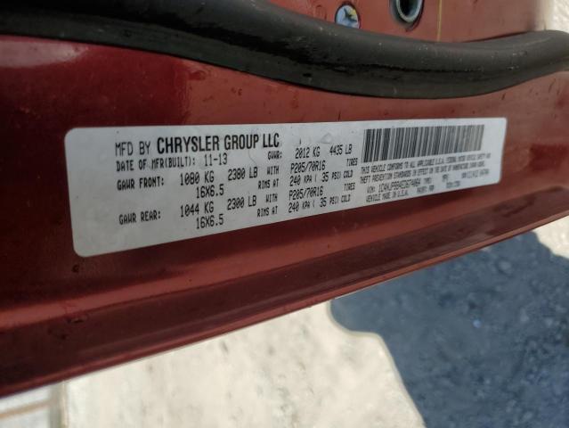 1C4NJPBB4ED674064 - 2014 JEEP PATRIOT SPORT BURGUNDY photo 12