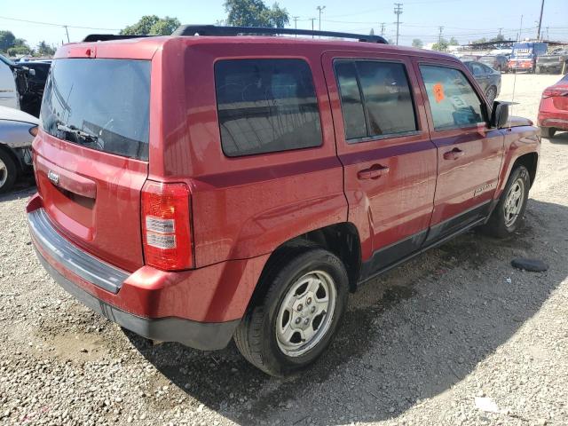 1C4NJPBB4ED674064 - 2014 JEEP PATRIOT SPORT BURGUNDY photo 3