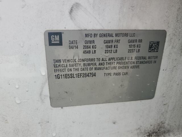 1G11E5SL1EF284794 - 2014 CHEVROLET MALIBU 2LT WHITE photo 12