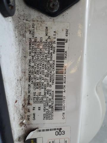 5TETX22N76Z146014 - 2006 TOYOTA TACOMA ACCESS CAB أبيض صورة 12