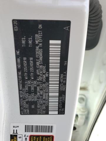 5TDCZRBH8LS022792 - 2020 TOYOTA HIGHLANDER L Ağ foto 13