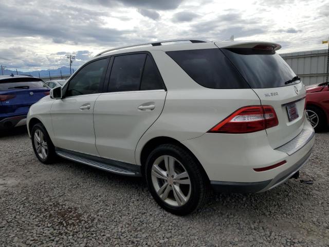 4JGDA5HB1DA161390 - 2013 MERCEDES-BENZ ML 350 4MATIC WHITE photo 2
