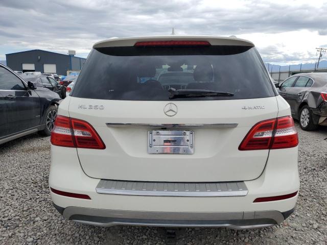 4JGDA5HB1DA161390 - 2013 MERCEDES-BENZ ML 350 4MATIC WHITE photo 6