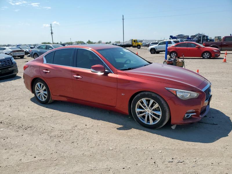 JN1BV7AP5EM671097 - 2014 INFINITI Q50 BASE RED photo 4