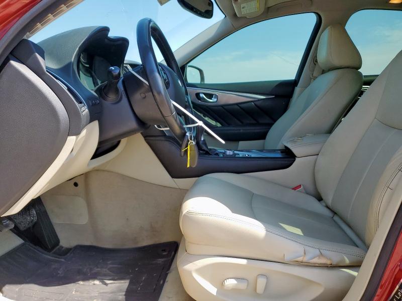 JN1BV7AP5EM671097 - 2014 INFINITI Q50 BASE RED photo 7