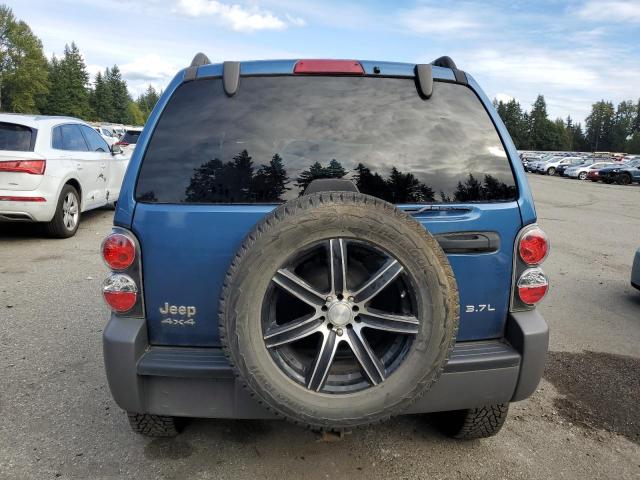 1J4GL48K54W287593 - 2004 JEEP LIBERTY SPORT Կապույտ լուսանկար 6