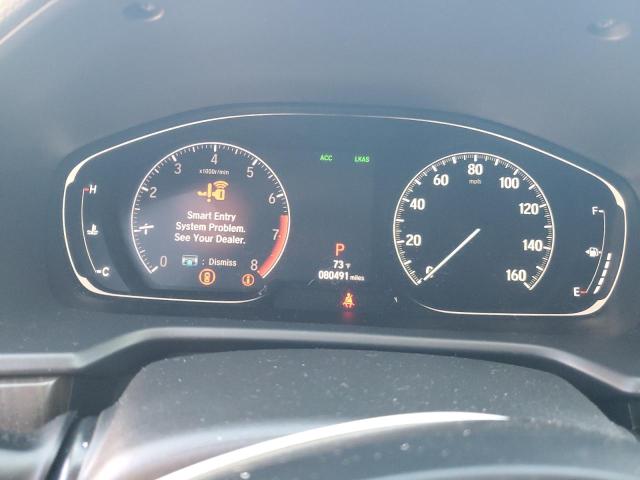 1HGCV1F65JA013873 - 2018 HONDA ACCORD EXL WHITE photo 9