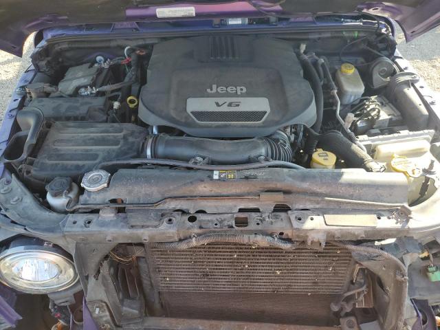 1C4HJWEG2HL650757 - 2017 JEEP WRANGLER U SAHARA 紫色 照片 11