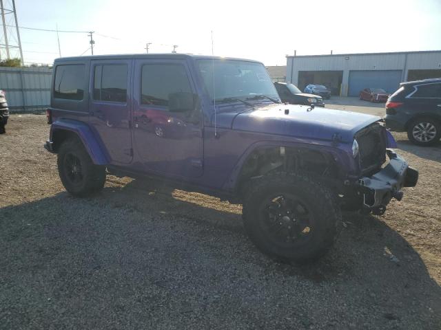 1C4HJWEG2HL650757 - 2017 JEEP WRANGLER U SAHARA 紫色 照片 4