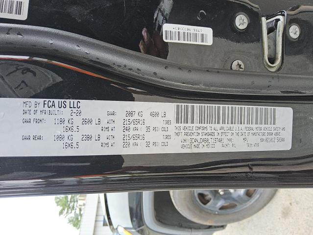 3C4NJDAB0LT197401 - 2020 JEEP COMPASS SPORT შავი ფოტო 12