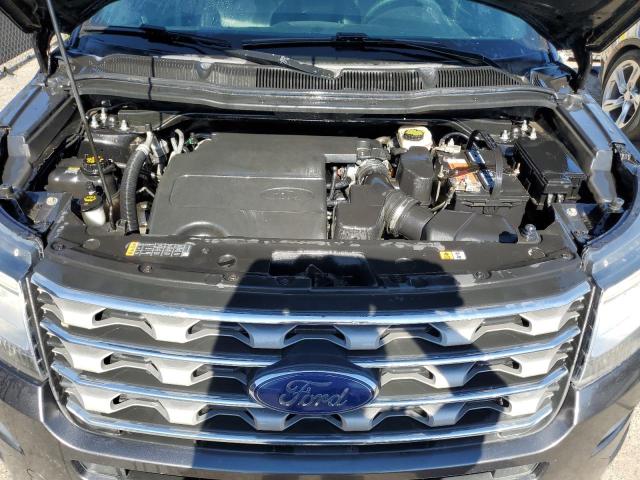 1FM5K8D8XHGD20665 - 2017 FORD EXPLORER XLT Մոխրագույն լուսանկար 12