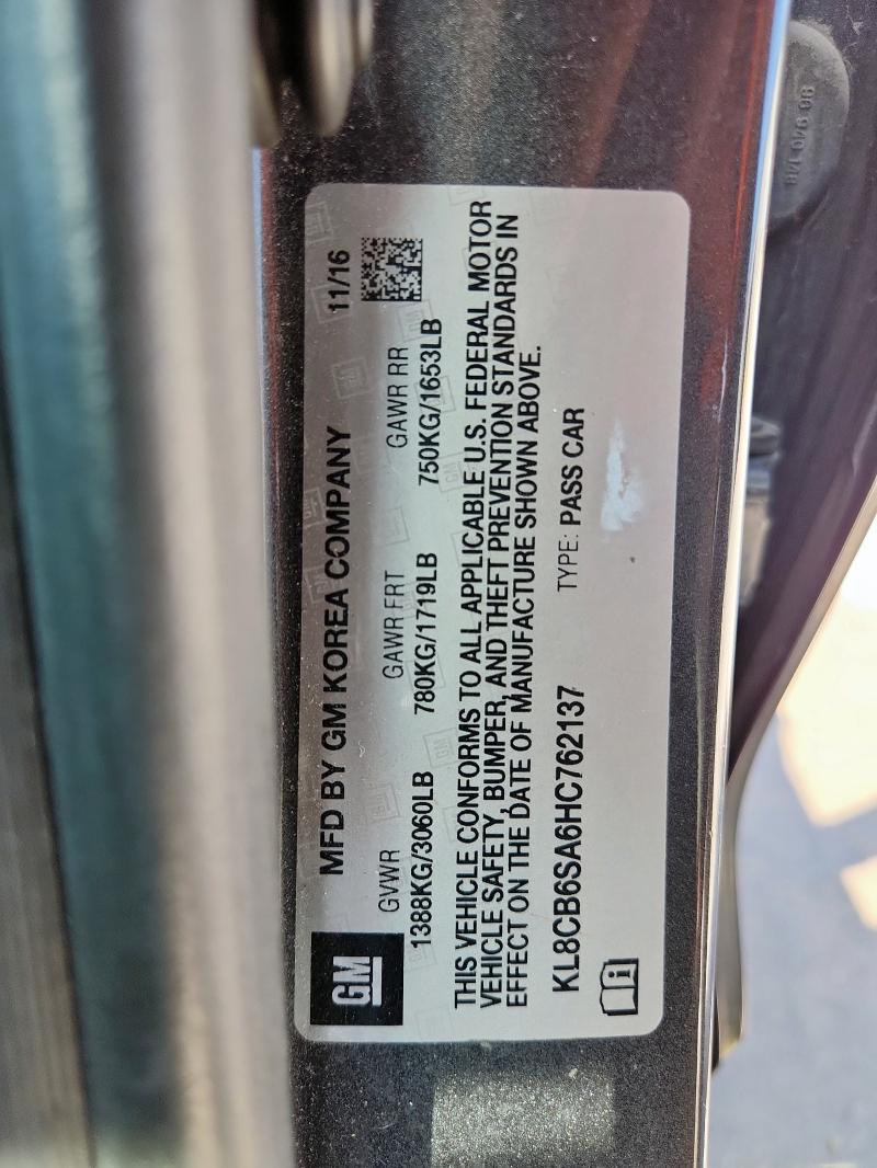 KL8CB6SA6HC762137 - 2017 CHEVROLET SPARK LS 石墨色 照片 12