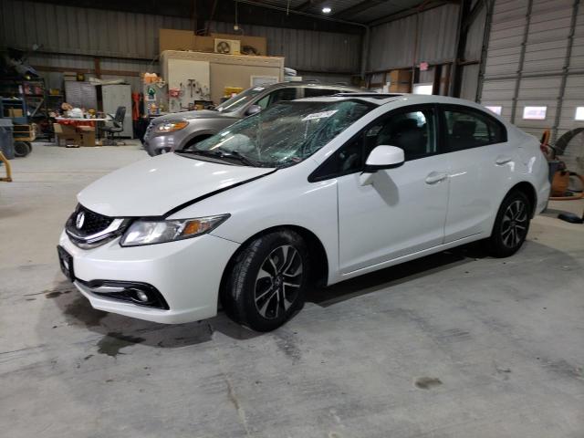 19XFB2F91DE075485 - 2013 HONDA CIVIC EXL WHITE photo 1