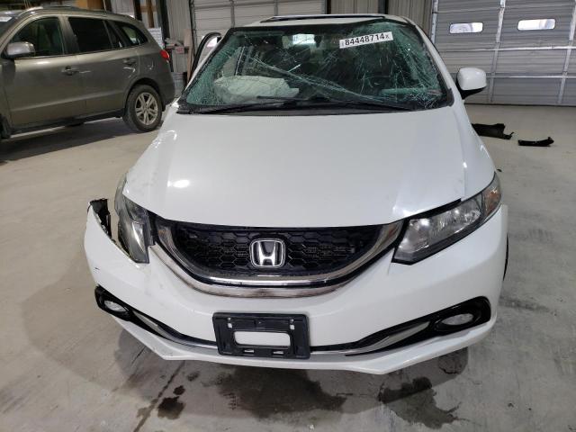 19XFB2F91DE075485 - 2013 HONDA CIVIC EXL WHITE photo 5