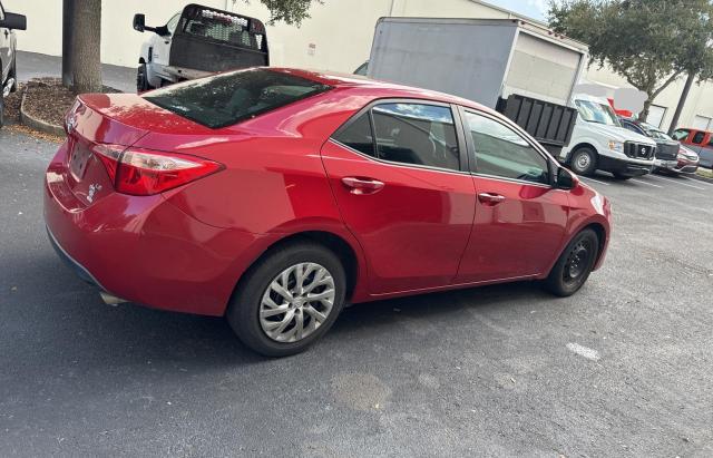 2T1BURHE8KC159892 - 2019 TOYOTA COROLLA L წითელი ფოტო 4