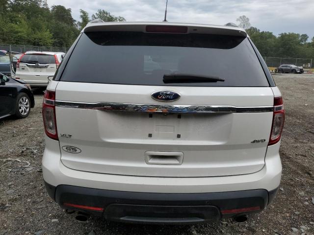 1FM5K8D87EGA46983 - 2014 FORD EXPLORER XLT WHITE photo 6