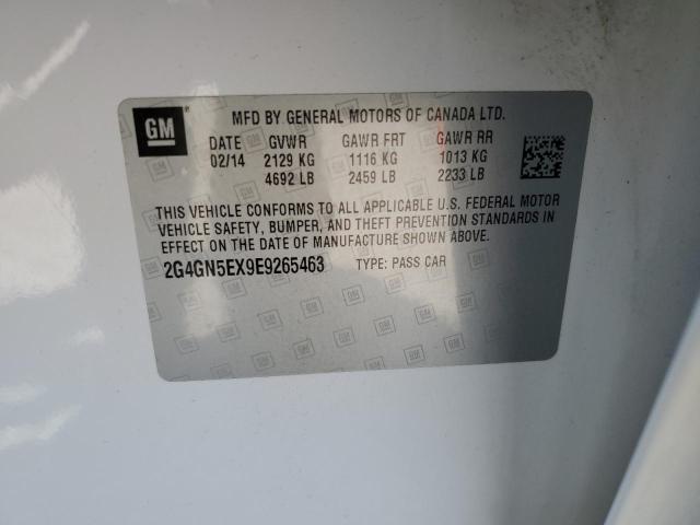 2G4GN5EX9E9265463 - 2014 BUICK REGAL PREMIUM WHITE photo 13
