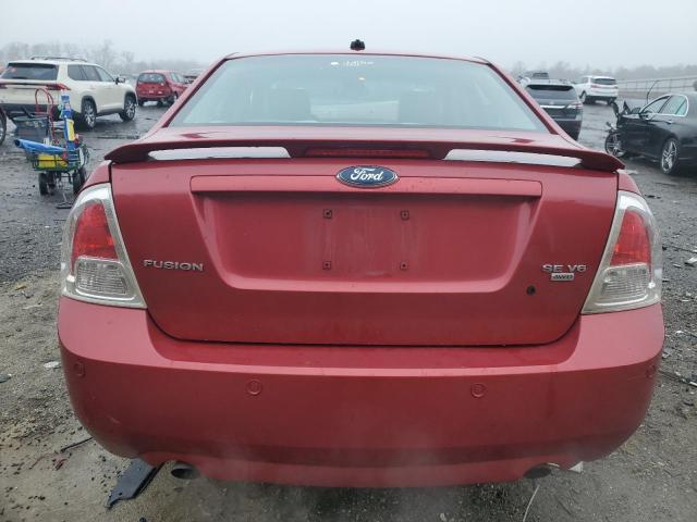 3FAHP01158R165615 - 2008 FORD FUSION SE RED photo 6