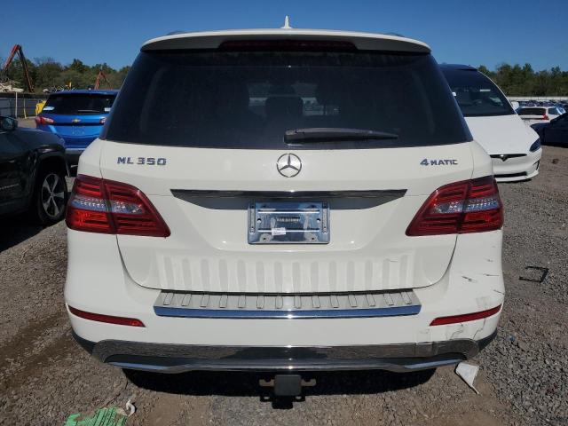 4JGDA5HB1DA174754 - 2013 MERCEDES-BENZ ML 350 4MATIC WHITE photo 6