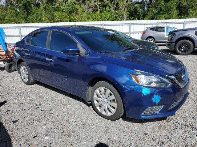 3N1AB7AP8KY359806 - 2019 NISSAN SENTRA S BLUE photo 4