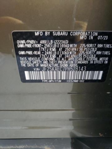 JF2SKAEC7PH528143 - 2023 SUBARU FORESTER PREMIUM Zielony zdjęcie 13