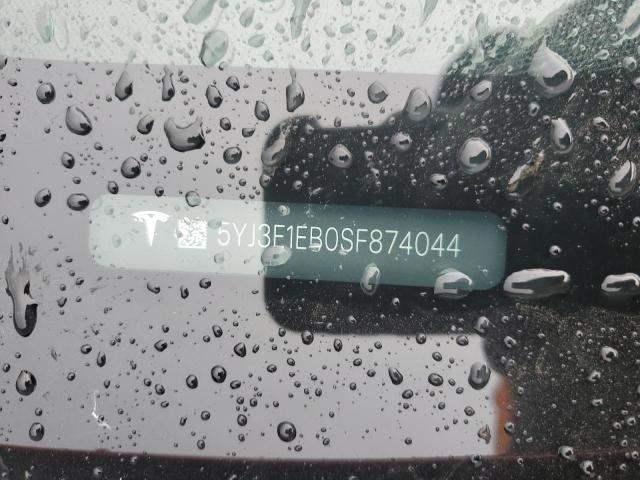 5YJ3E1EB0SF874044 - 2025 TESLA MODEL 3 Qırmızı foto 12