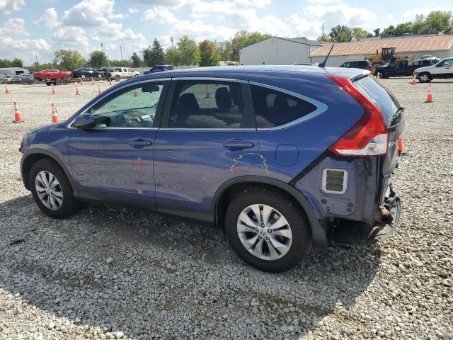 2HKRM4H58DH634863 - 2013 HONDA CR-V EX BLUE photo 2