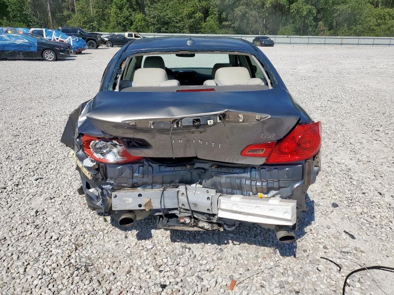 JN1CV6APXAM406474 - 2010 INFINITI G37 BASE GRAY photo 6