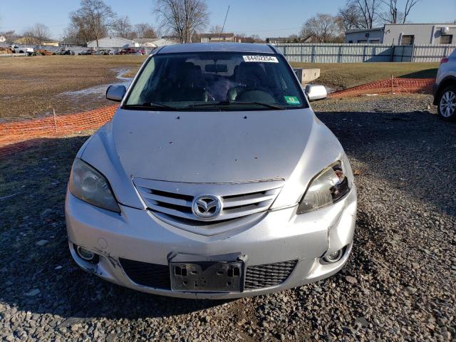 JM1BK143451219378 - 2005 MAZDA 3 HATCHBACK SILVER photo 5