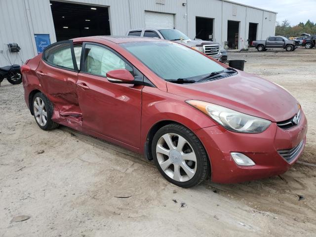 5NPDH4AE3DH303312 - 2013 HYUNDAI ELANTRA GLS BURGUNDY photo 4