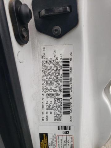 5TETX22N37Z460244 - 2007 TOYOTA TACOMA ACCESS CAB WHITE photo 12