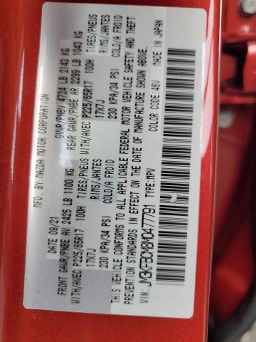 JM3KFBCM8M0477791 - 2021 MAZDA CX-5 TOURING RED photo 14