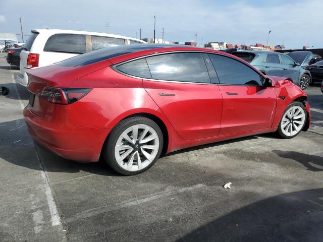 5YJ3E1EA8NF303851 - 2022 TESLA MODEL 3 红色 照片 3