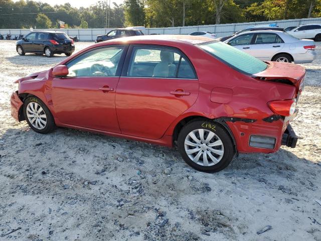 2T1BU4EE7DC978726 - 2013 TOYOTA COROLLA BASE RED photo 2