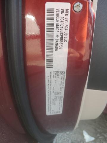 2C4RC1BGXPR566732 - 2023 CHRYSLER PACIFICA TOURING L Tünd qırmızı foto 13