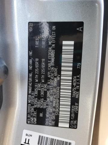 5TDKDRBH8PS000646 - 2023 TOYOTA HIGHLANDER L ვერცხლისფერი ფოტო 14