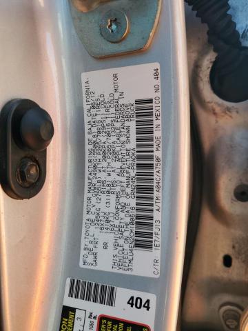 3TMLU4EN2CM100616 - 2012 TOYOTA TACOMA DOUBLE CAB ვერცხლისფერი ფოტო 12